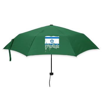 Israel Jerusalem Nationalfarben Judentum - Regenschirm (klein) - Flaschengrün - Vorne