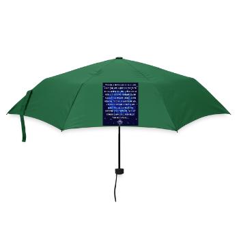 Astrologie Spruch Englisch - Regenschirm (klein) - Flaschengrün - Vorne