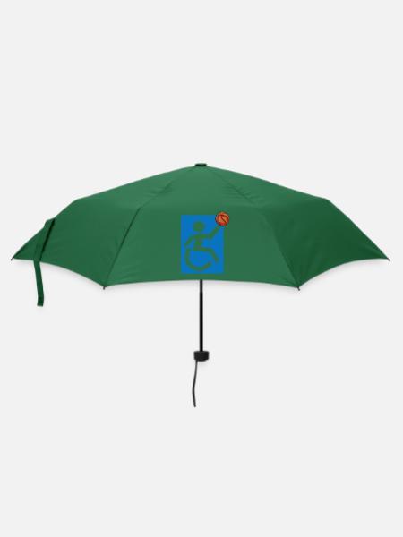 Rollstuhl - Regenschirm (klein) - Flaschengrün