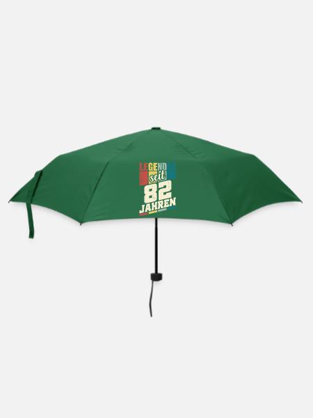 82. Geburtstag Legendär Seit 82 Jahren Legende 82 - Regenschirm (klein) - Flaschengrün