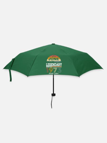 Legenden wurden im Juni 1973 geboren - Regenschirm (klein) - Flaschengrün