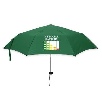 Introvertierte soziale Ängste - Regenschirm (klein) - Flaschengrün - Vorne