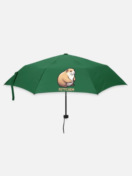 Fettchen Frettchen - Regenschirm (klein) - Flaschengrün