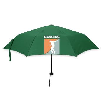 Dancing Dance Music - Regenschirm (klein) - Flaschengrün - Vorne