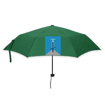 Tolles, cooles Fahrrad Motiv sportliches Design - Regenschirm (klein) - Flaschengrün - Vorne