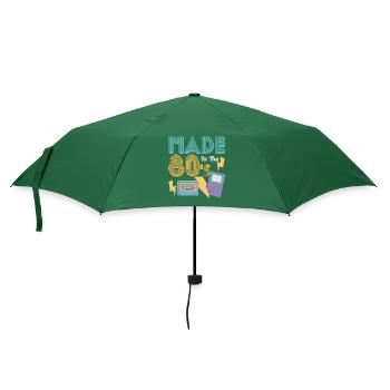 80er Die Musik der 80er - Regenschirm (klein) - Flaschengrün - Vorne