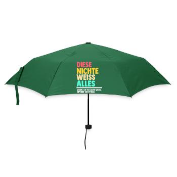 Nichte - Regenschirm (klein) - Flaschengrün - Vorne