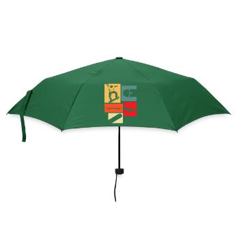 Skateboard Skateboarder Geschenk - Regenschirm (klein) - Flaschengrün - Vorne
