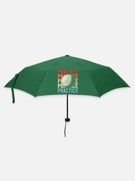 Golf Golfer - Regenschirm (klein) - Flaschengrün