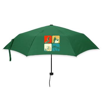 Surfen Surfer - Regenschirm (klein) - Flaschengrün - Vorne