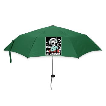 Oh Scheiße, Mädchen, Anime - Regenschirm (klein) - Flaschengrün - Vorne