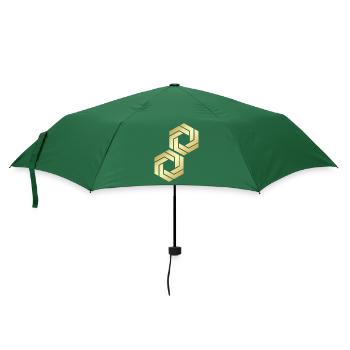 SECHSECK - Regenschirm (klein) - Flaschengrün - Vorne