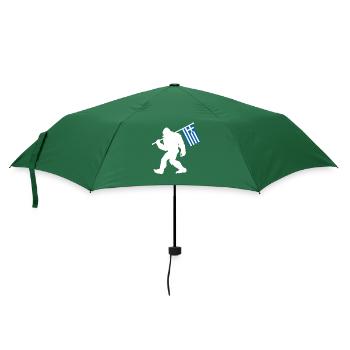 Griechenland Bigfoot - Regenschirm (klein) - Flaschengrün - Vorne