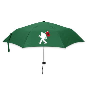 Albanien Bigfoot - Regenschirm (klein) - Flaschengrün - Vorne