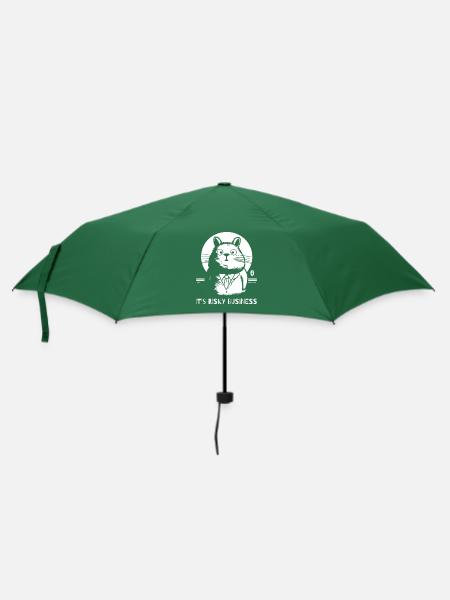 Gefährliches Geschäft, Hamster - Regenschirm (klein) - Flaschengrün