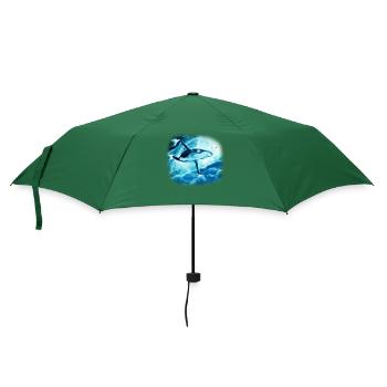 Blauwal - Regenschirm (klein) - Flaschengrün - Vorne