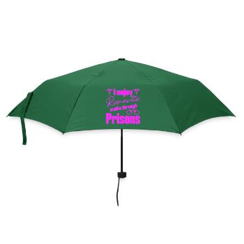 Correctional Nursing Romantic Walks In Prison Gift - Regenschirm (klein) - Flaschengrün - Vorne