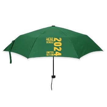 Realschule Junge Mädchen Realschule 2024 - Regenschirm (klein) - Flaschengrün - Vorne