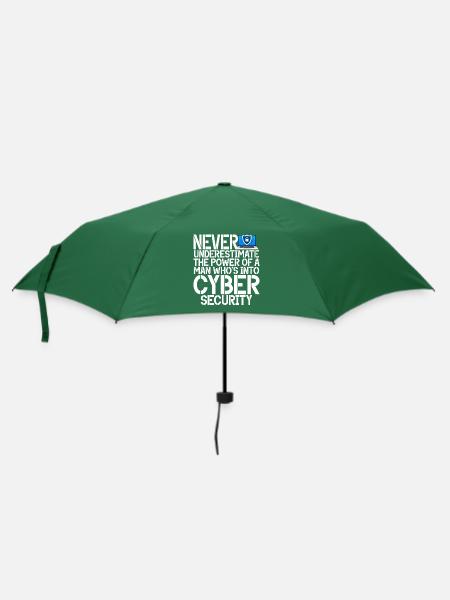 Cyber-sicherheits-hacker-hacking - Regenschirm (klein) - Flaschengrün
