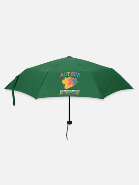 Autismus Unterstützung Design - Regenschirm (klein) - Flaschengrün