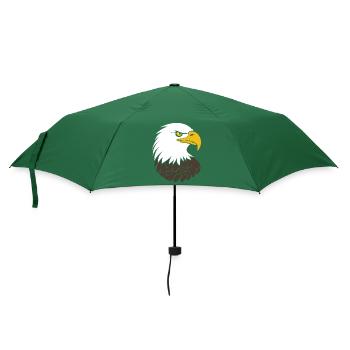 Adler-Vogel - Regenschirm (klein) - Flaschengrün - Vorne