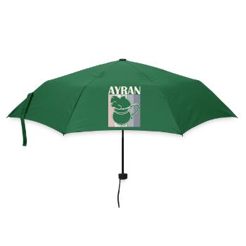 Ayran Türkei National Getränk Türkisch Kuhmilch - Regenschirm (klein) - Flaschengrün - Vorne