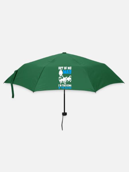 Schlittenfahren Schlittenhunde - Regenschirm (klein) - Flaschengrün