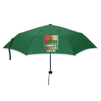 Jemand in Alabama liebt mich - Regenschirm (klein) - Flaschengrün - Vorne