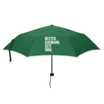 Valentinstag Bester Ehemann Seit 1966 - Regenschirm (klein) - Flaschengrün - Vorne