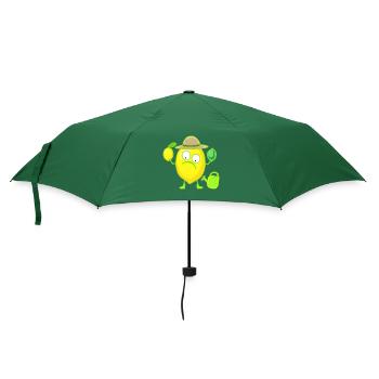 Zitrone Lemon Zitronen Gärtner Farmer Garten - Regenschirm (klein) - Flaschengrün - Vorne