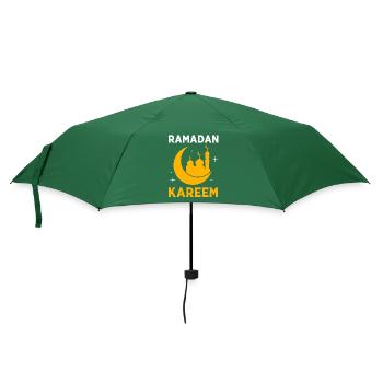 Muslim Islam Moslem Muslima Eid Mubarak - Regenschirm (klein) - Flaschengrün - Vorne