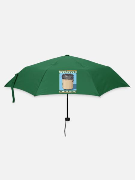 Sauerteig Starter Experte Geschenk - Regenschirm (klein) - Flaschengrün