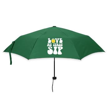 Liebe auf den ersten Schluck Kombucha-Liebhaber - Regenschirm (klein) - Flaschengrün - Vorne