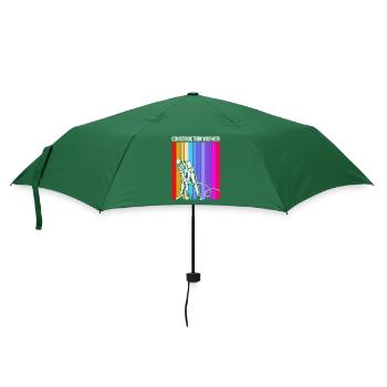 Bauarbeiter Baustelle - Regenschirm (klein) - Flaschengrün - Vorne