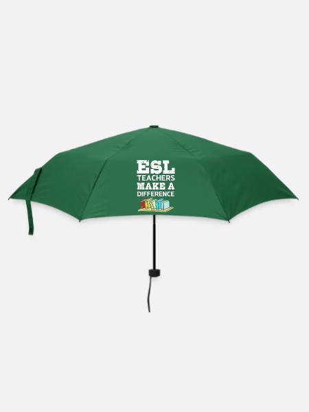 Englischlehrerin Englisch Lehrer - Regenschirm (klein) - Flaschengrün