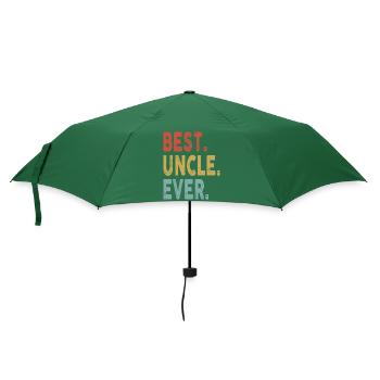 Vintage Best Uncle Retro Colors Best Uncle Ever - Regenschirm (klein) - Flaschengrün - Vorne