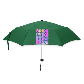 Braut Braut Junggesellenabschied - Regenschirm (klein) - Flaschengrün - Vorne