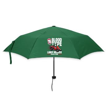 Landschaftsgärtner Rasenmäher Positiv - Regenschirm (klein) - Flaschengrün - Vorne