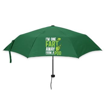 Furz Furzen Pupsen - Regenschirm (klein) - Flaschengrün - Vorne