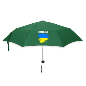 Ukraine - Regenschirm (klein) - Flaschengrün - Vorne