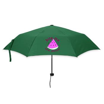 Wassermelone Trendige Frucht maritim - Regenschirm (klein) - Flaschengrün - Vorne