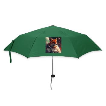 Fuchs - Regenschirm (klein) - Flaschengrün - Vorne