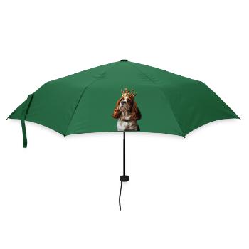Cavalier King Charles Spaniel - Regenschirm (klein) - Flaschengrün - Vorne