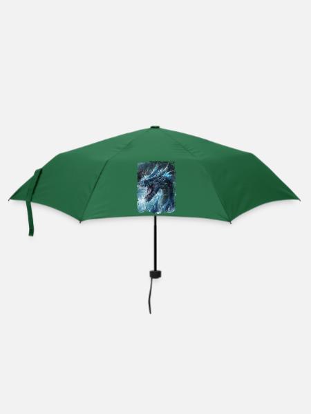 Drachen - Regenschirm (klein) - Flaschengrün