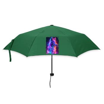 Hund - Regenschirm (klein) - Flaschengrün - Vorne