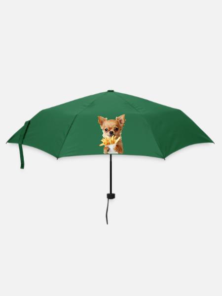 Chihuahua - Regenschirm (klein) - Flaschengrün