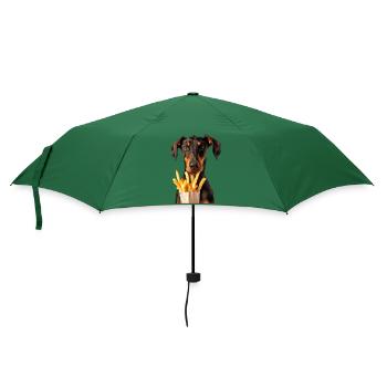 Dobermann - Regenschirm (klein) - Flaschengrün - Vorne