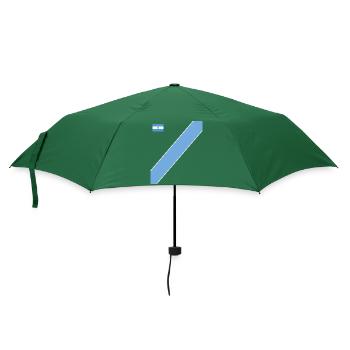Argentinien Geschenk Argentina Argentine Flagge - Regenschirm (klein) - Flaschengrün - Vorne