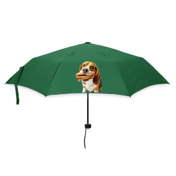 Beagle - Regenschirm (klein) - Flaschengrün - Vorne