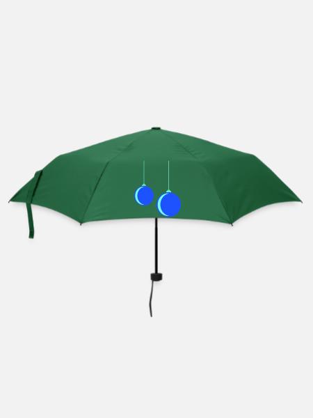 Weihnachtskugel - Regenschirm (klein) - Flaschengrün